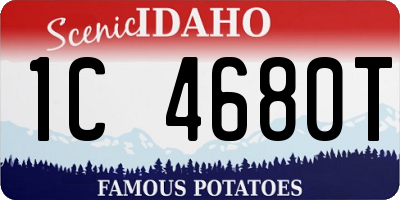 ID license plate 1C4680T