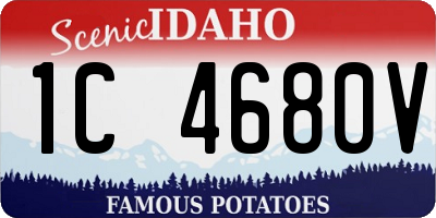 ID license plate 1C4680V