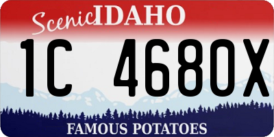 ID license plate 1C4680X