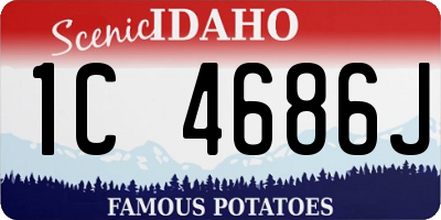 ID license plate 1C4686J