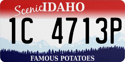 ID license plate 1C4713P
