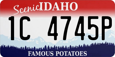 ID license plate 1C4745P