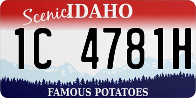 ID license plate 1C4781H