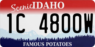 ID license plate 1C4800W