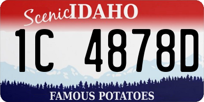 ID license plate 1C4878D