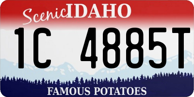 ID license plate 1C4885T