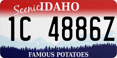 ID license plate 1C4886Z