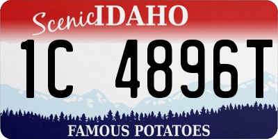 ID license plate 1C4896T