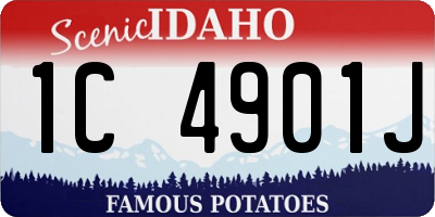 ID license plate 1C4901J