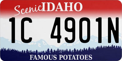 ID license plate 1C4901N