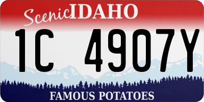ID license plate 1C4907Y