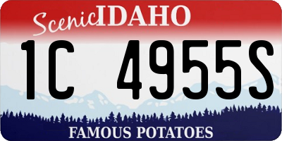 ID license plate 1C4955S