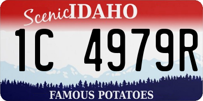 ID license plate 1C4979R