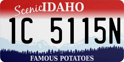 ID license plate 1C5115N