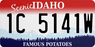 ID license plate 1C5141W