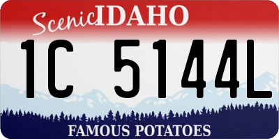 ID license plate 1C5144L