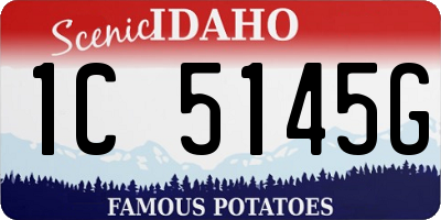 ID license plate 1C5145G