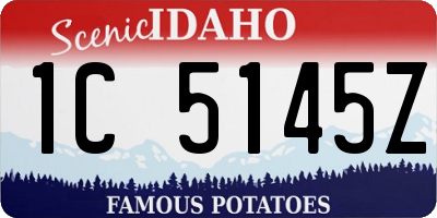 ID license plate 1C5145Z