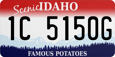 ID license plate 1C5150G