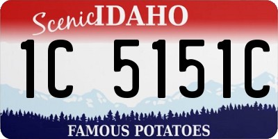 ID license plate 1C5151C
