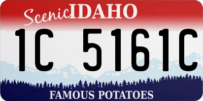 ID license plate 1C5161C