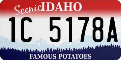 ID license plate 1C5178A