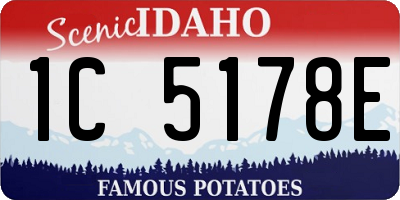 ID license plate 1C5178E