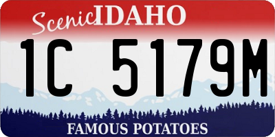 ID license plate 1C5179M