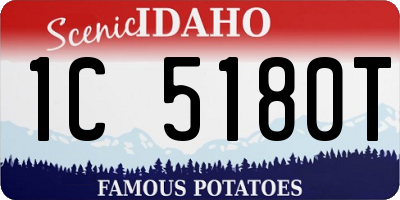 ID license plate 1C5180T