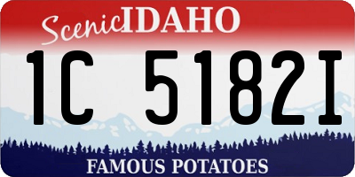 ID license plate 1C5182I