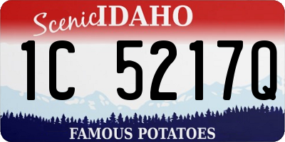 ID license plate 1C5217Q