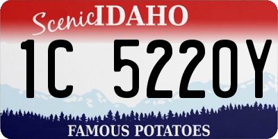 ID license plate 1C5220Y