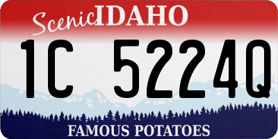 ID license plate 1C5224Q
