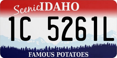 ID license plate 1C5261L