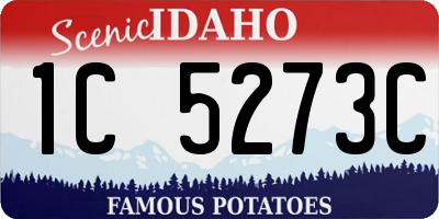 ID license plate 1C5273C