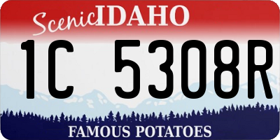 ID license plate 1C5308R