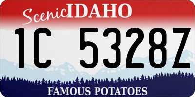 ID license plate 1C5328Z