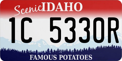 ID license plate 1C5330R