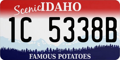 ID license plate 1C5338B