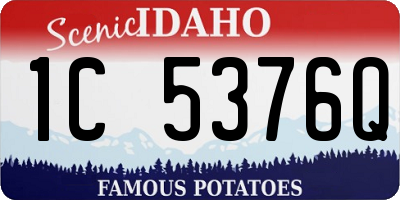 ID license plate 1C5376Q