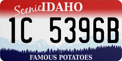 ID license plate 1C5396B
