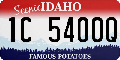 ID license plate 1C5400Q