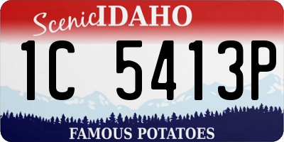 ID license plate 1C5413P