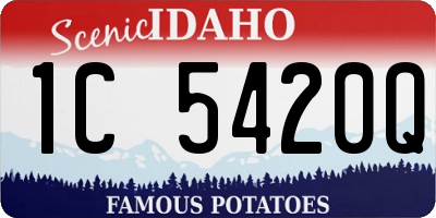 ID license plate 1C5420Q