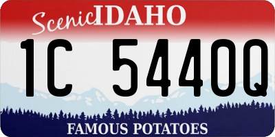 ID license plate 1C5440Q