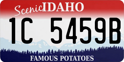 ID license plate 1C5459B