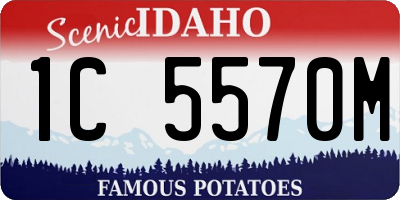 ID license plate 1C5570M