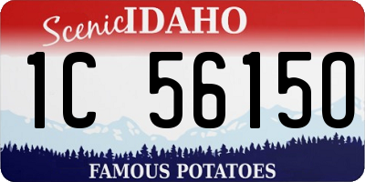 ID license plate 1C5615O