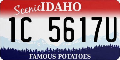 ID license plate 1C5617U
