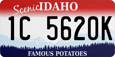 ID license plate 1C5620K